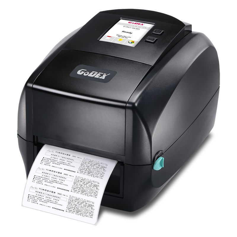 H/D Ethernet Godex RT200i 2 Thermal Transfer Printer with Color Display 203 dpi 7 IPS USB RS232